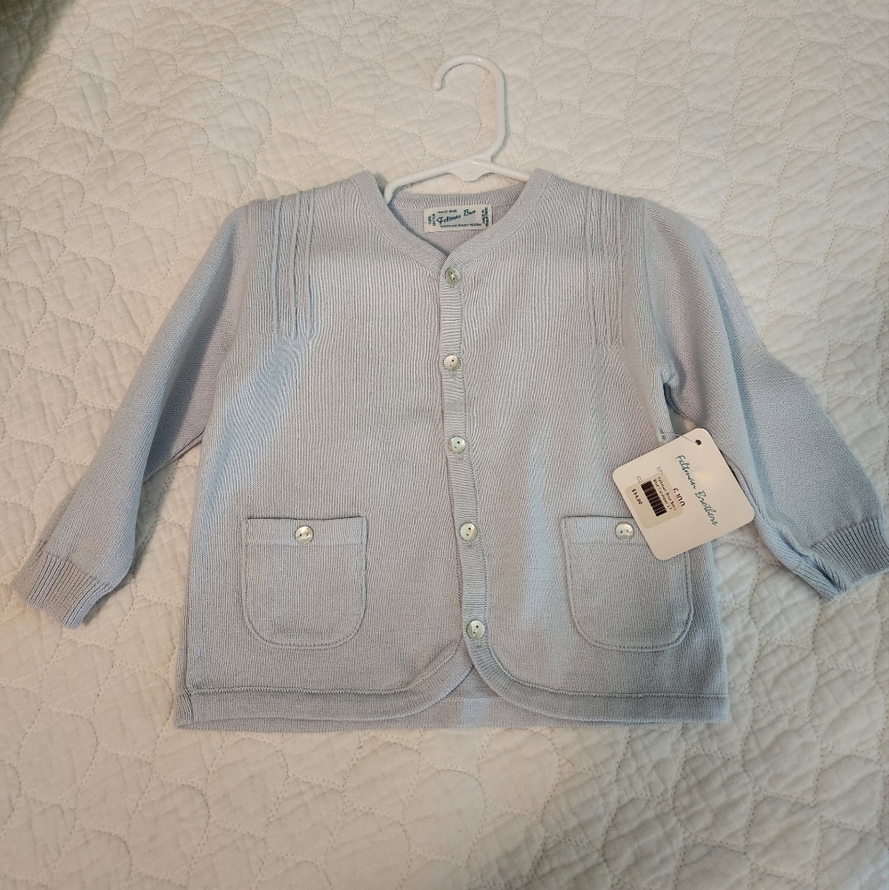 NWT Feltman Brothers Blue Cardigan